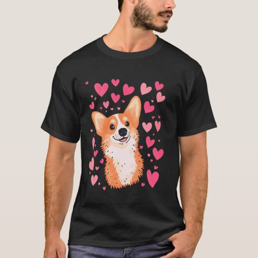 T-shirt Amour de Corgi (Devant)