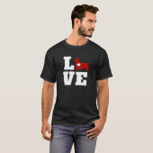T-shirt Amour de Corgi Mignon Corgi (Devant entier)