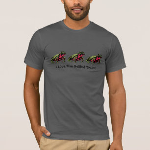 T-shirt Amour de crapaud gonflé par feu