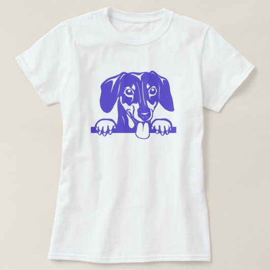 T-Shirt Amour de Dachshund (Design devant)
