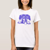 T-Shirt Amour de Dachshund (Devant)