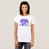 T-Shirt Amour de Dachshund (Devant entier)