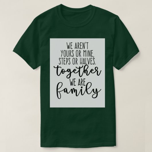 T-shirt Amour de famille mixte (Design devant)