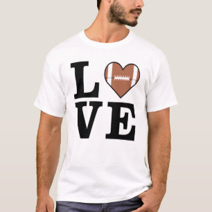 T-shirt Amour de football américain