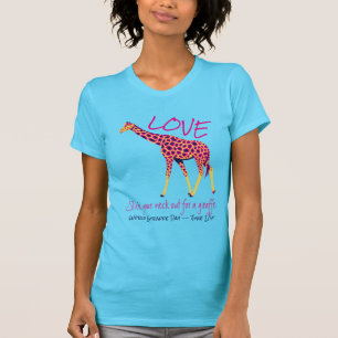 T-shirt Amour de girafe -- Jour de girafe du monde
