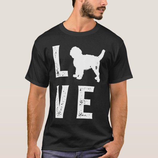 T-shirt Amour de Goldendoodle (Devant)