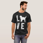 T-shirt Amour de Goldendoodle (Devant entier)
