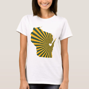 T-shirt Amour de Green Bay