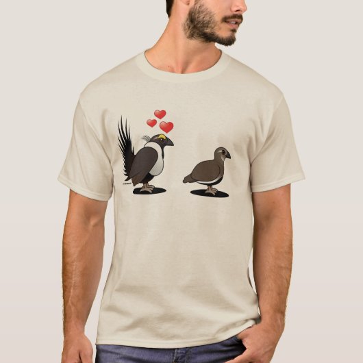 T-shirt Amour de grouse sage (Devant)