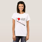 T-shirt Amour de hautbois (Devant entier)