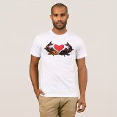 T-shirt amour de koi (Devant entier)
