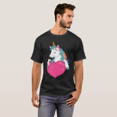 T-shirt amour de licorne (Devant entier)