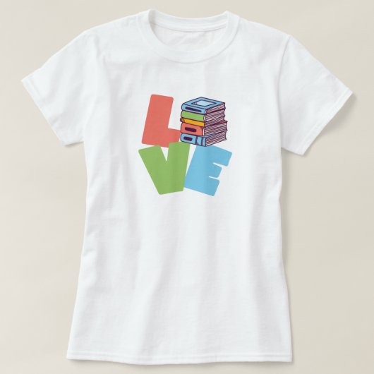 T-Shirt Amour de Livre (Design devant)