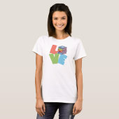 T-Shirt Amour de Livre (Devant entier)