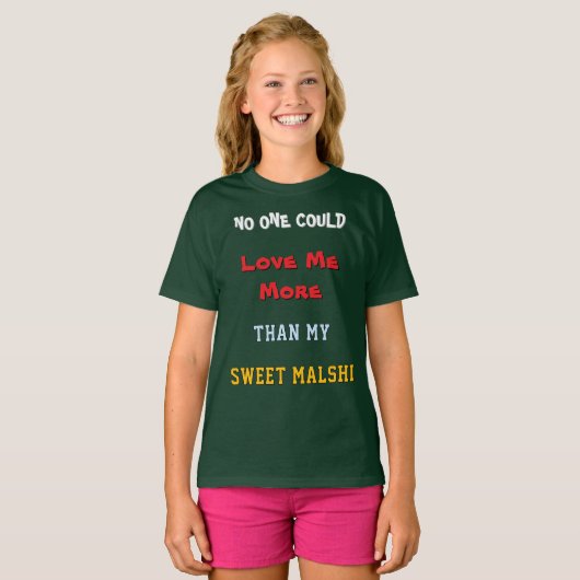 T-shirt Amour de Malshi (Devant entier)