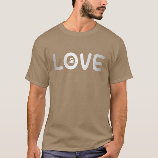 T-shirt amour de natation drôle (Devant)
