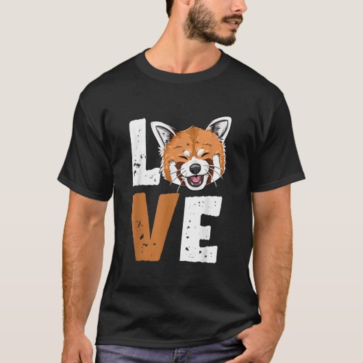 T-shirt Amour de Panda Roux pour Panda Roux (Devant)