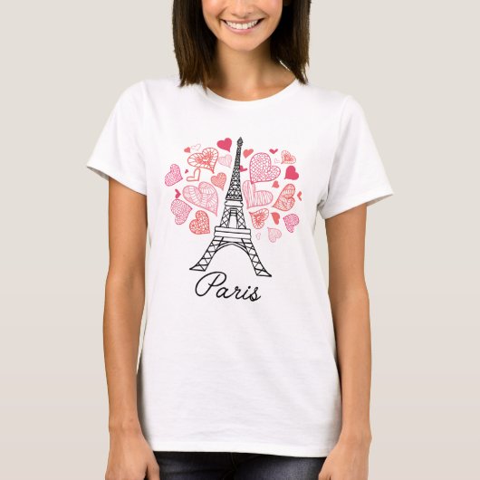 T-shirt Amour de Paris, France (Devant)