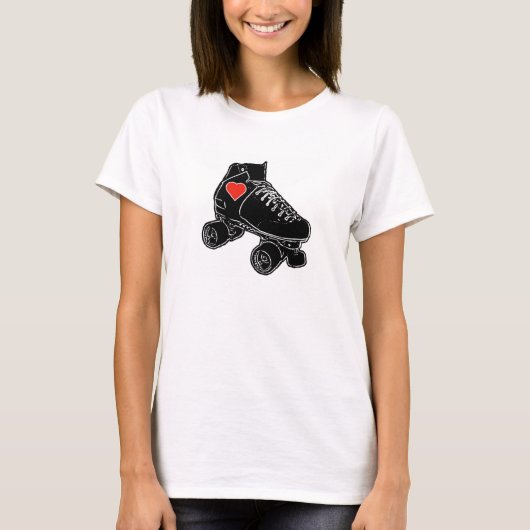 T-shirt Amour de patin de rouleau (Devant)