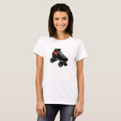 T-shirt Amour de patin de rouleau (Devant entier)
