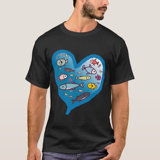 T-shirt Amour de poisson (Devant)