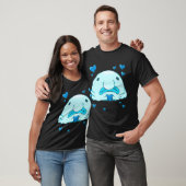 T-shirt Amour de Poisson Blob (Bleu) (Unisexe)