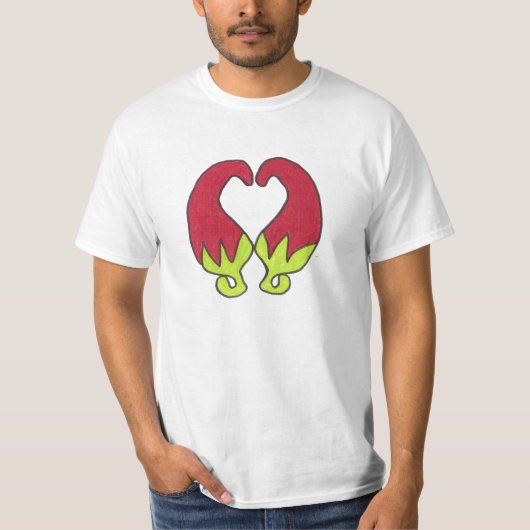 T-shirt Amour de poivre de piment (Devant)