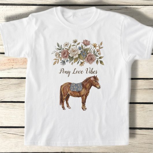 T-shirt Amour de poney