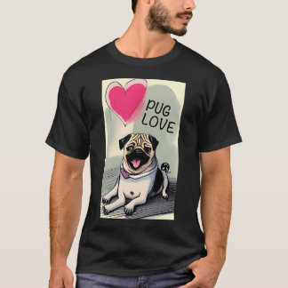 T-shirt Amour de Pug