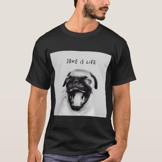 T-shirt Amour de pug (Devant)