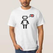 T-shirt Amour de robot (Devant)