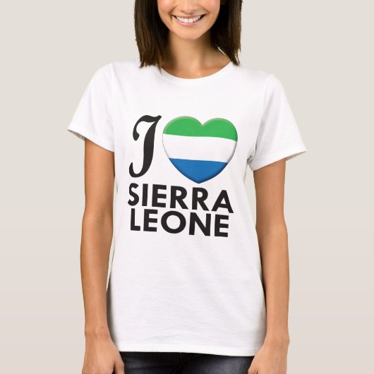 T-shirt Amour de Sierra Leone (Devant)