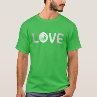 T-shirt amour de snowboard drôle
