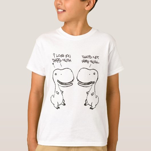 T-shirt Amour de T-rex (Devant)