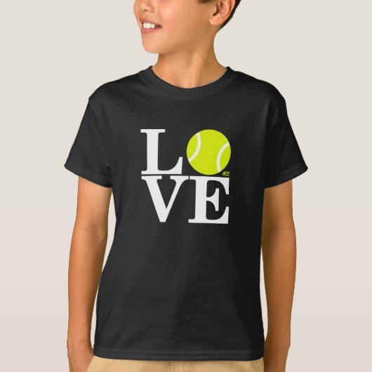 T-shirt AMOUR de tennis d'as (Devant)