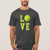T-shirt Amour de tennis personnalisable (Devant)