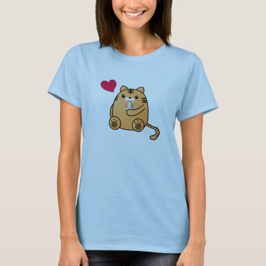 T-shirt Amour de tigre (Devant)