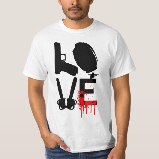 T-shirt Amour de tronçonneuse (Devant)