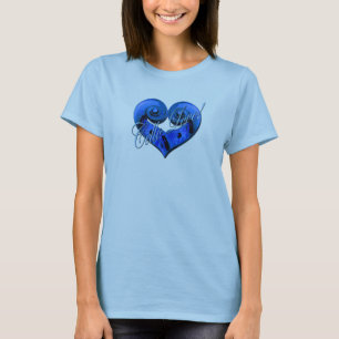 T-shirt Amour de violoncelle - bleu vibrant