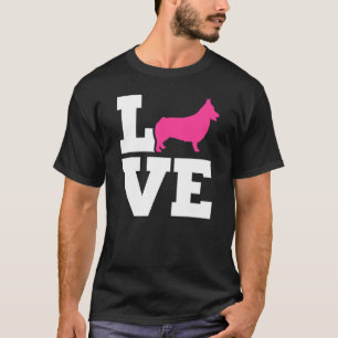T-shirt Amour de Welsh Corgi Pembroke