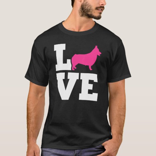 T-shirt Amour de Welsh Corgi Pembroke (Devant)