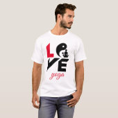 T-shirt Amour de yoga (Devant entier)