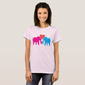 T-shirt Amour d'éléphant (Devant entier)