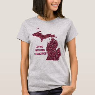 T-shirt Amour des canneberges du Michigan