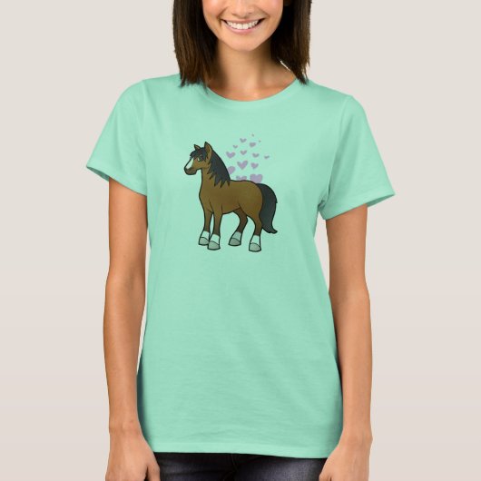 T-shirt Amour des chevaux (Devant)