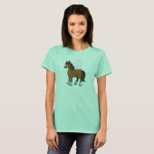 T-shirt Amour des chevaux (Devant entier)