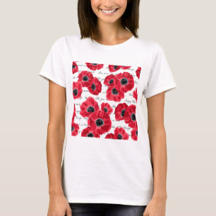 T-shirt amour des pavots