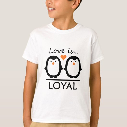 T-shirt Amour des pingouins (Devant)