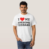 T-shirt Amour d'I des femmes mon mari impressionnant (Devant entier)