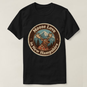 T-shirt Amour d'orignal_ Œuvre d'art forestière du New Ham